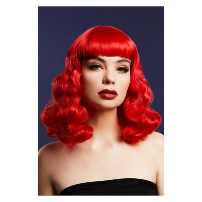 Fever Bettie Wig With Short Fringe Red_1 sm-72114