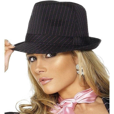 Fever Gangster Trilby Hat Adult Black_1 sm-34520