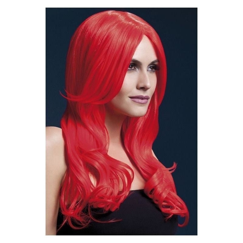 Fever Khloe Wig Adult Neon Red_2 