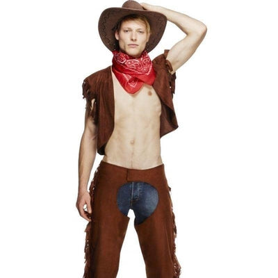 Fever Male Ride Em High Cowboy Costume Adult Brown_1 sm-34105M