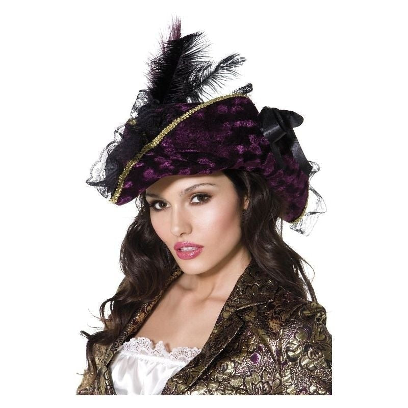 Fever Marauding Pirate Hat Adult Purple_2 