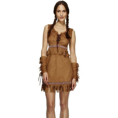 Fever Pocahontas Costume Adult Brown_1 sm-32042M