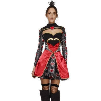 Fever Queen Of Hearts Costume Adult Black Red_1 sm-43479M