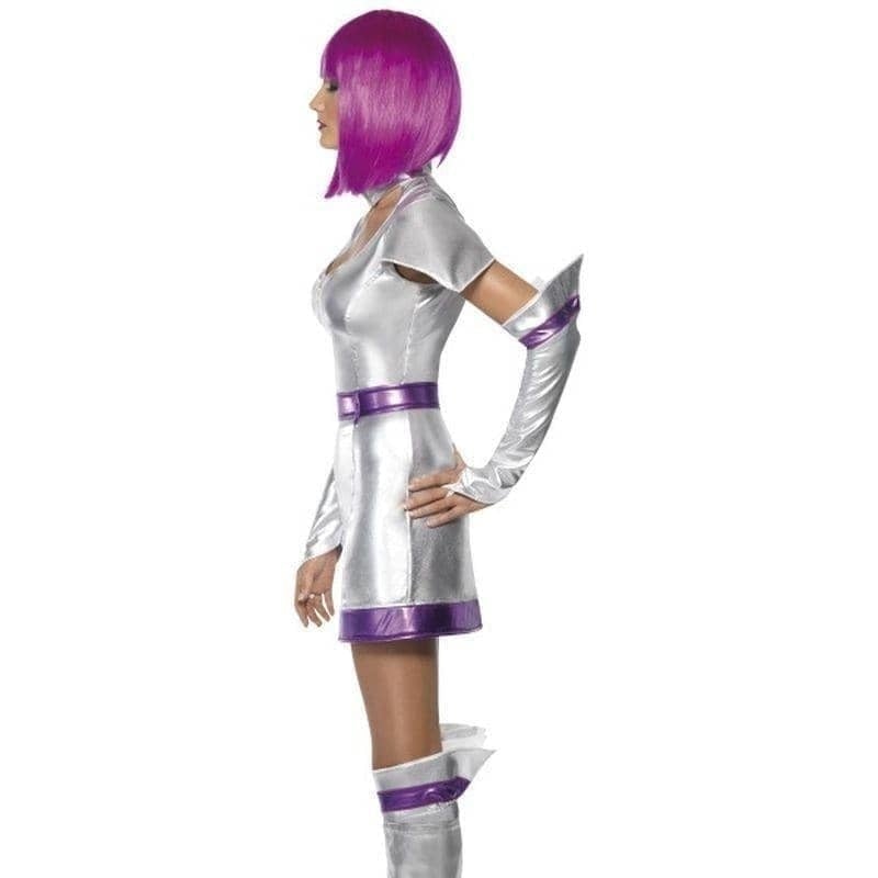 Fever Space Cadet Costume Adult Silver Purple_4 