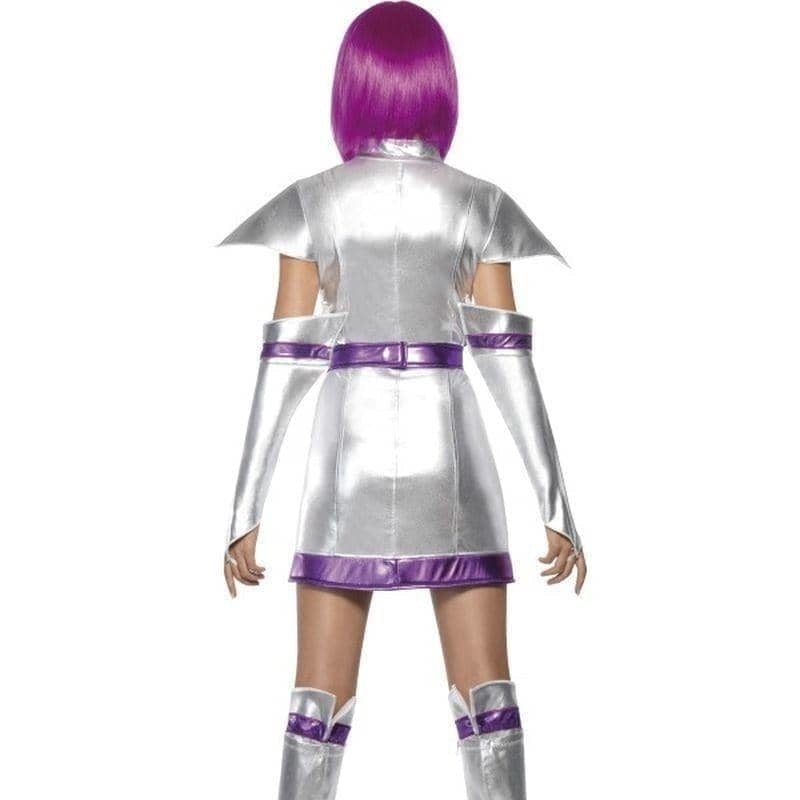 Fever Space Cadet Costume Adult Silver Purple_2 sm-33469S