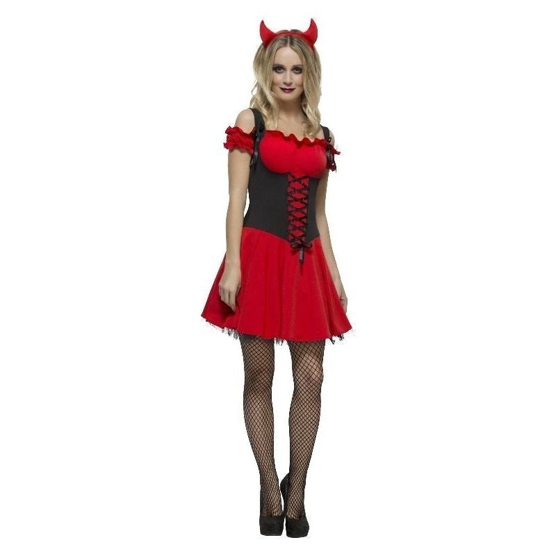 Fever Wicked Devil Costume Adult Red Black_3 sm-30886L