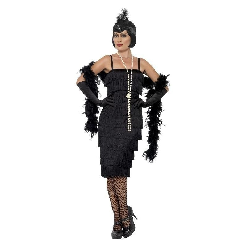 Flapper Costume Adult Black_3 sm-45502X1