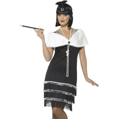 Flapper Costume Adult Black_1 sm-43128m