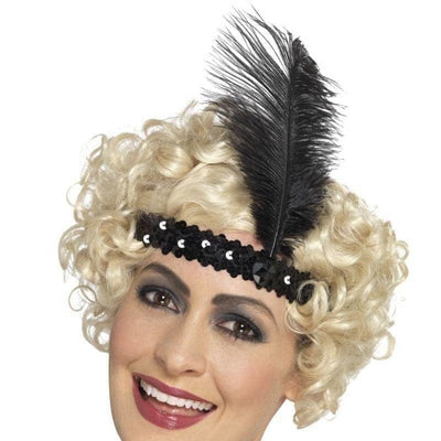 Flapper Headband Adult Black_1 sm-44662