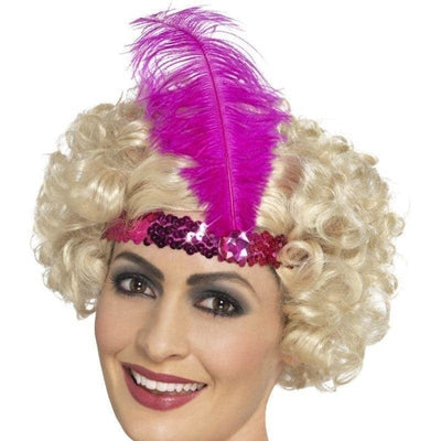 Flapper Headband Adult Pink_1 sm-45198