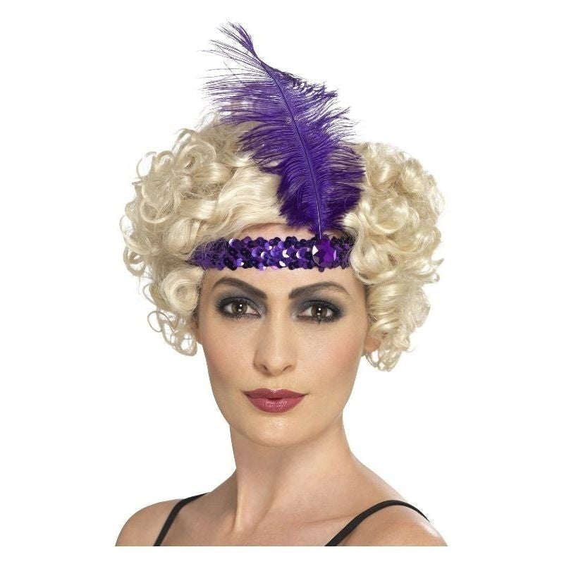 Flapper Headband Adult Purple_2 