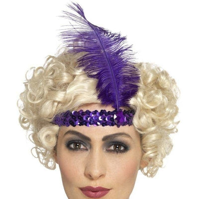 Flapper Headband Adult Purple_1 sm-44664