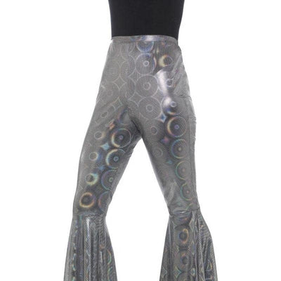 Flared Trousers Ladies Adult Silver_1 sm-21466ml