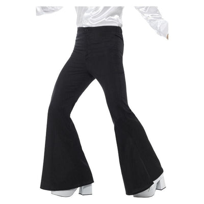 Flared Trousers Mens Adult Black_2 sm-48191m