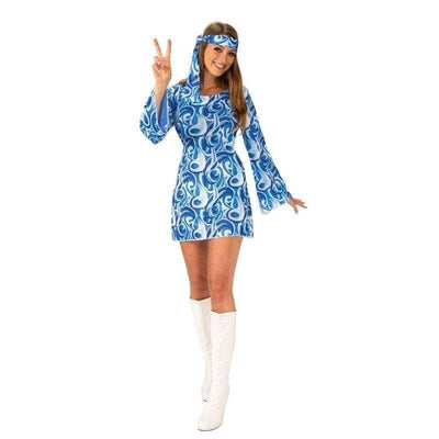 Flower Power Hippy Girl Ladies Costume_1 AC407S