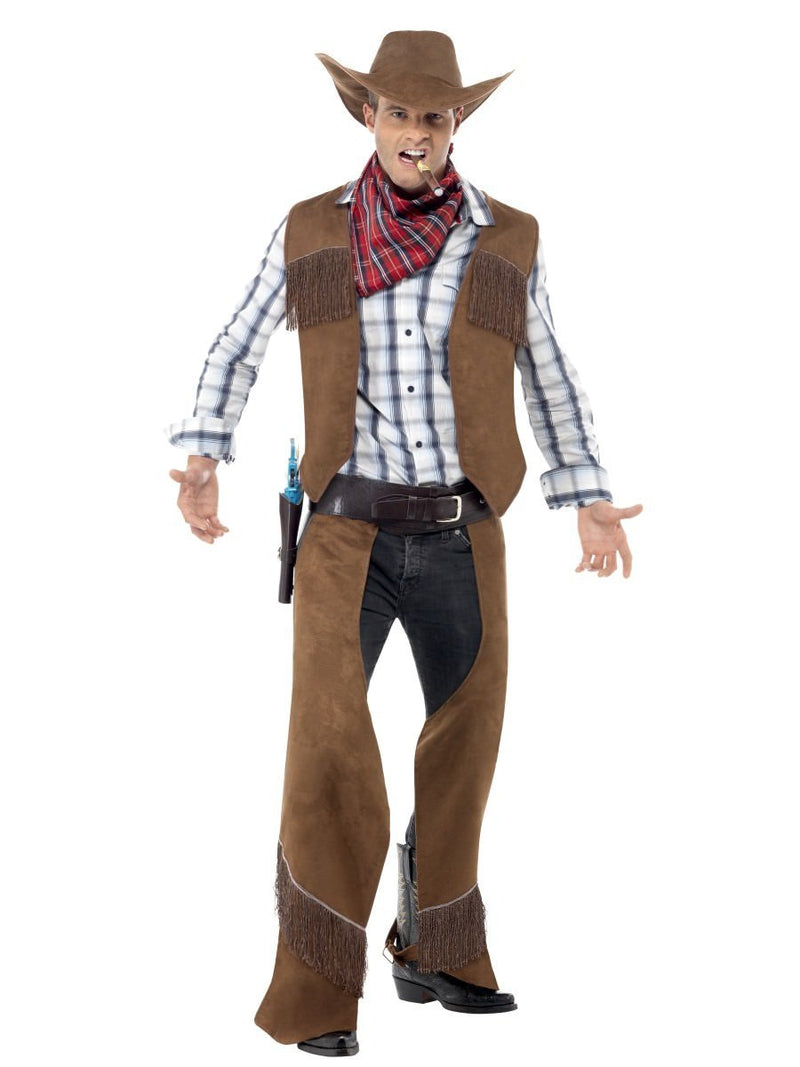 Fringe Cowboy Costume Adult Brown