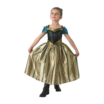 Frozen Disney Princess Anna Coronation Fancy Dress Girls Costume Party_1 rub-610375S