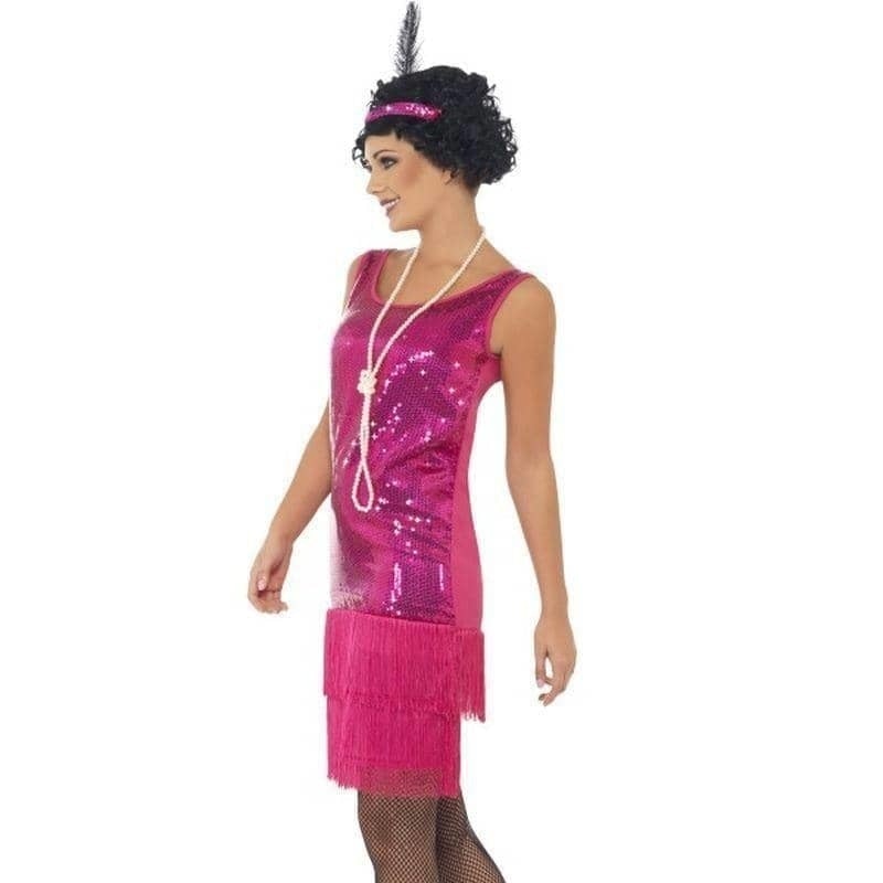 Funtime Flapper Costume Adult Pink_3 sm-22417X1