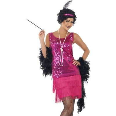 Funtime Flapper Costume Adult Pink_1 sm-22417M
