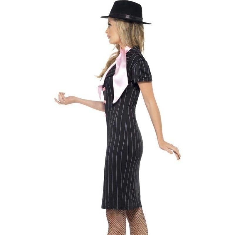 Gangsters Moll Costume Adult Black White_3 sm-23697S