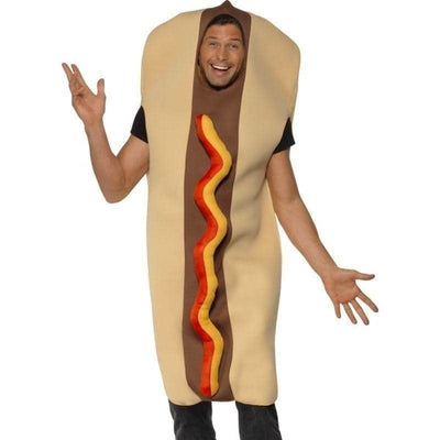 Giant Hot Dog Costume Adult Brown Red_1 sm-20393M