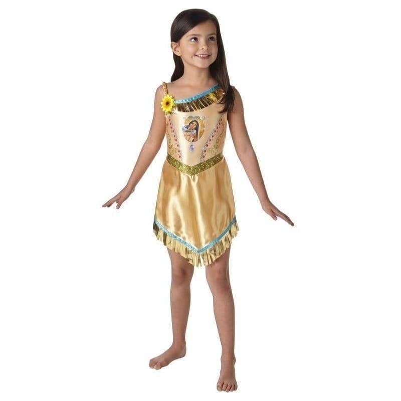 Girls Official Disney Princess Pocahontas Native Indian Wild West Book Day Week Halloween Party_4 