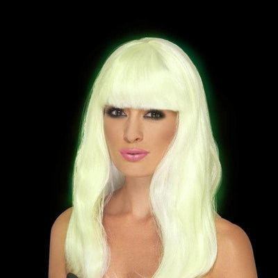 Glam Party Wig Adult Glow In The Dark_1 sm-45600