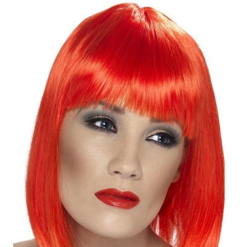 Glam Wig Adult Neon Red_1 sm-42142