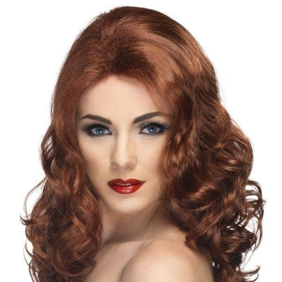 Glamorous Wig Adult Auburn_1 sm-42145