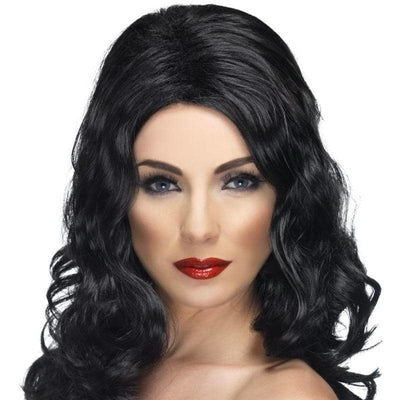 Glamorous Wig Adult Black_1 sm-42146