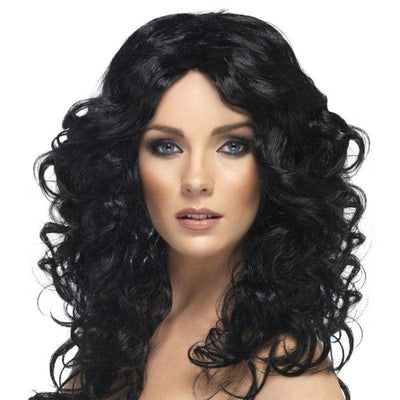 Glamour Wig Adult Black_1 sm-42149