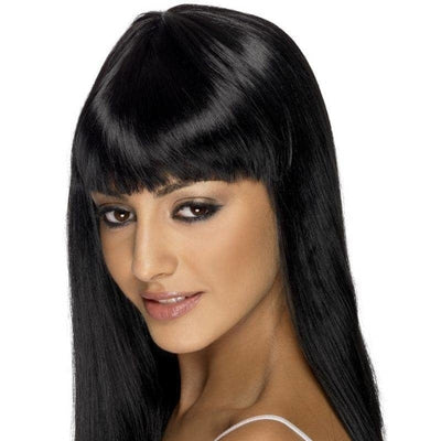 Glamourama Wig Adult Black_1 sm-42153