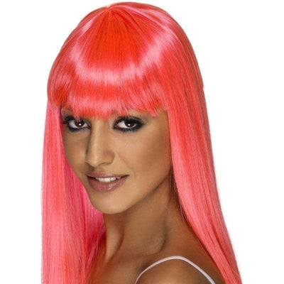 Glamourama Wig Adult Pink_1 sm-42161