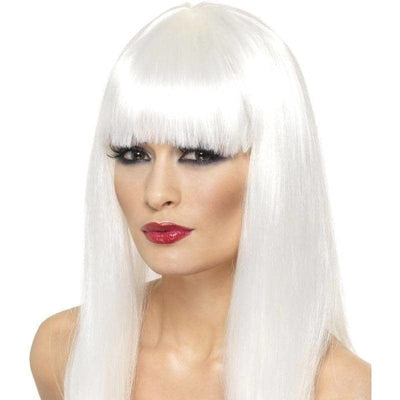 Glamourama Wig Adult White_1 sm-42165