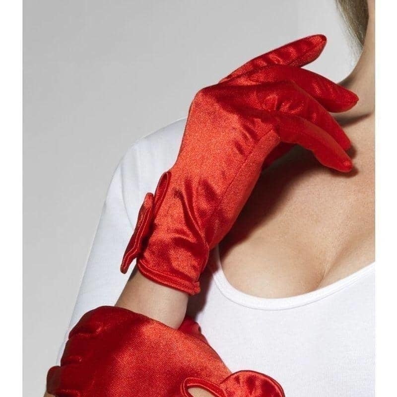 Gloves Short Adult Red_1 sm-43173