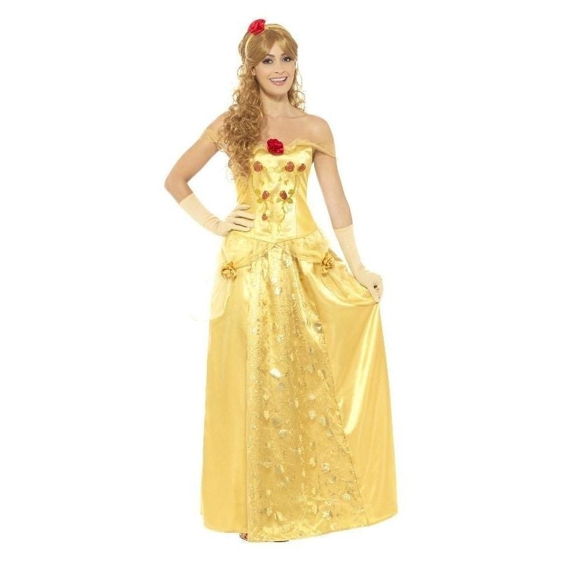 Golden Princess Costume Adult Gold_3 sm-45969S