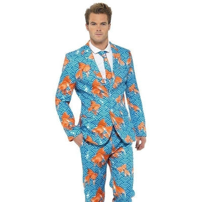 Goldfish Stands Out Suit Adult Blue Orange 1 sm-43530L MAD Fancy Dress
