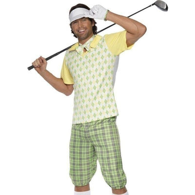 Gone Golfing Costume Adult Green Yellow_1 sm-33421L