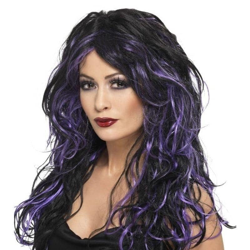 Gothic Bride Wig Adult Purple_1 sm-35683