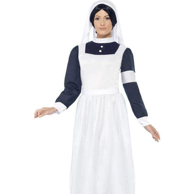 Great War Nurse Costume Adult White Blue_1 sm-43430M