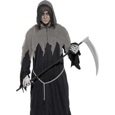 Grim Reaper Robe Costume Adult Black_1 sm-32198l