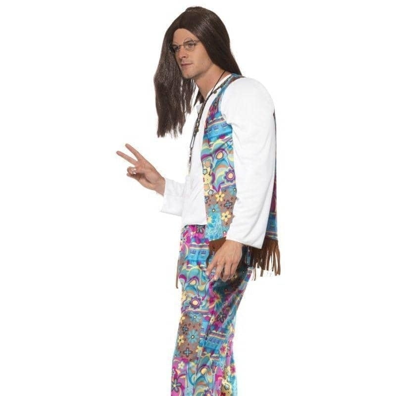 Groovy Hippie Costume Adult Blue Floral_3 