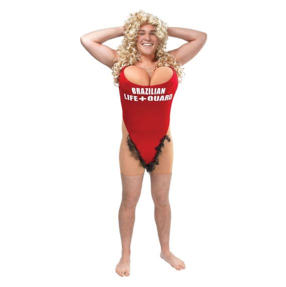 Hairy Mary Adult Lifeguard Costume
