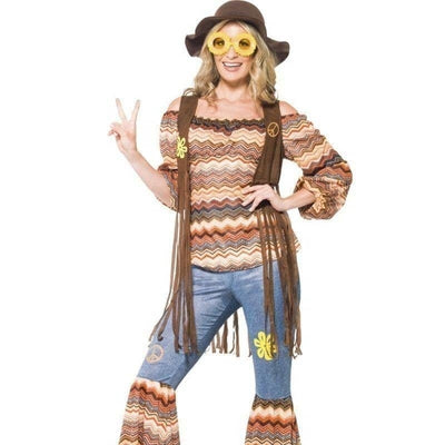 Harmony Hippie Costume Adult Orange_1 sm-43856M