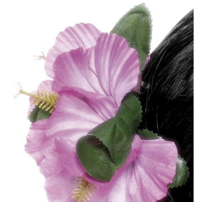 Hawaiian Flower Hair Clip Adult Purple_1 sm-21738