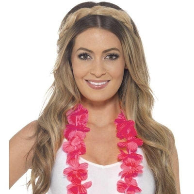 Hawaiian Lei Adult Neon Pink_1 sm-45557