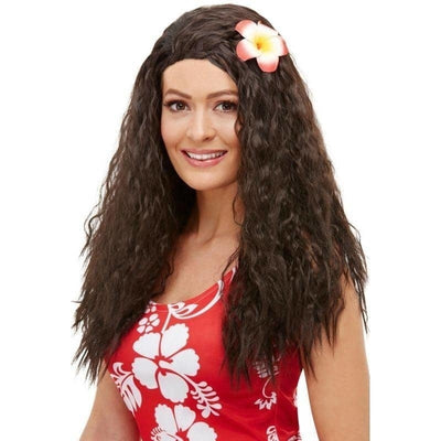 Hawaiian Wig Adult Brown_1 sm-52031