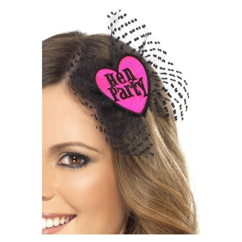 Hen Party Hair Bow Adult Pink_2 