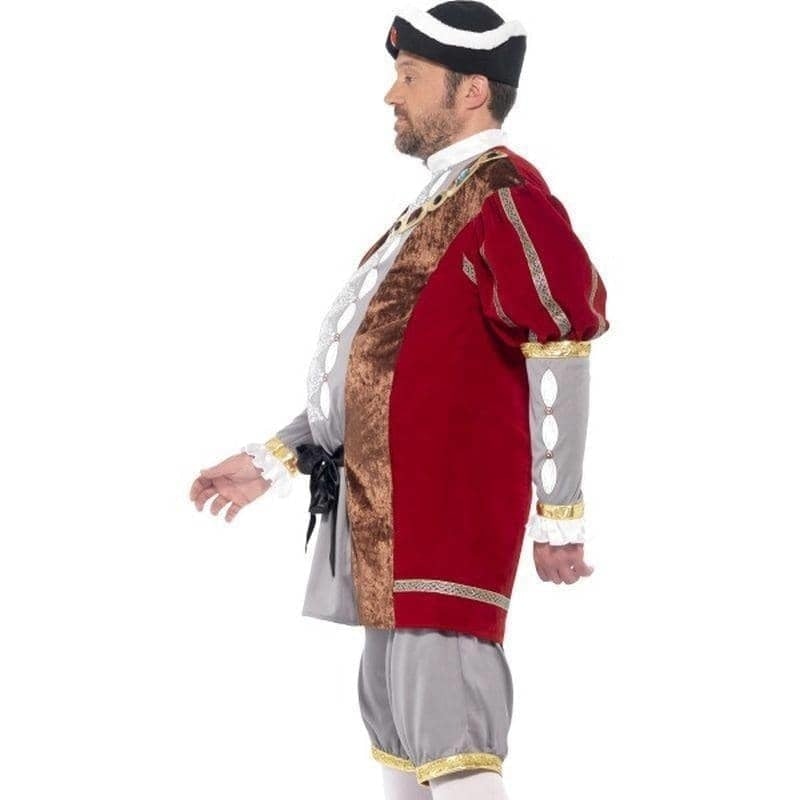 Henry Viii Deluxe Costume Adult Red Grey_3 sm-43431XL