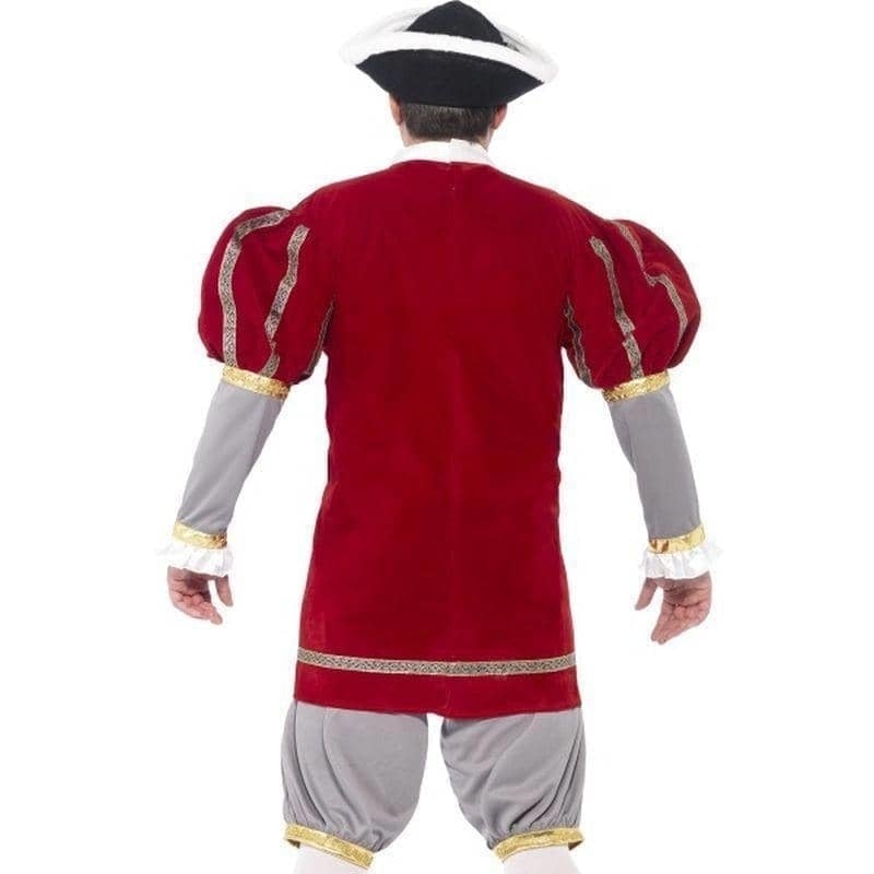 Henry Viii Deluxe Costume Adult Red Grey_2 sm-43431L